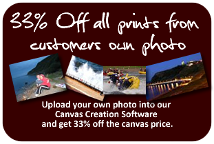 get 33% off custom canvas prints