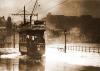 Victorian Scarborough South Bay Tram in Heavy Seas