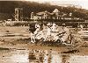 Edwardian family at play on the South Bay beach 