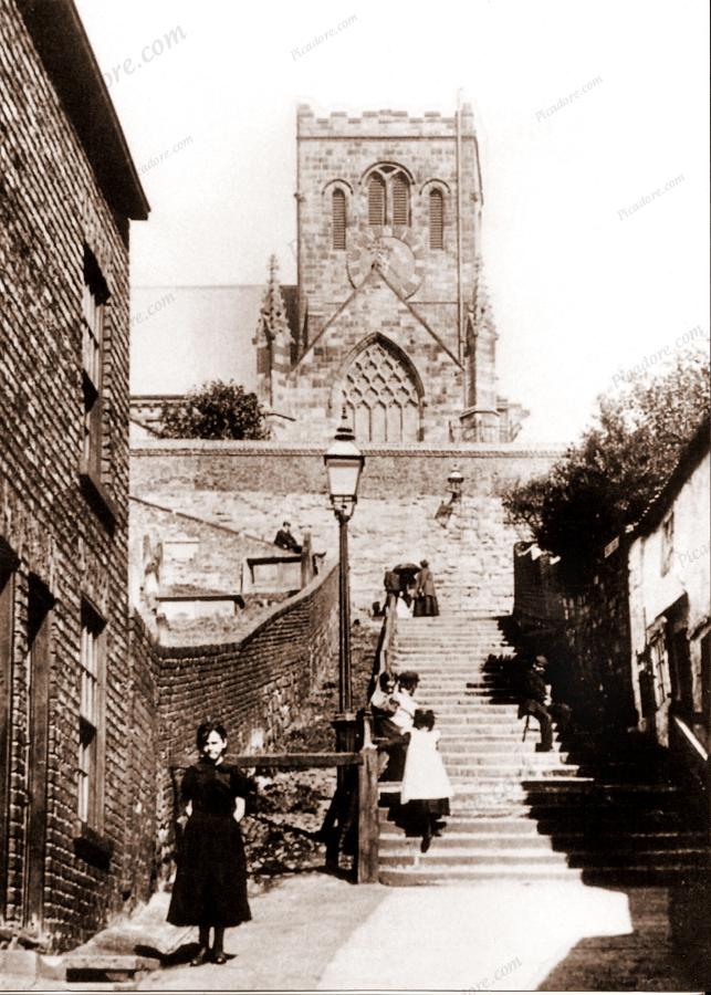 Beautiful Old Photograph of St. Marys Church, Scarborough Large Version