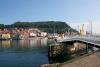 View of harbour with bridge