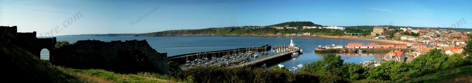 Summer view from Scarborough Castle walls Large Version