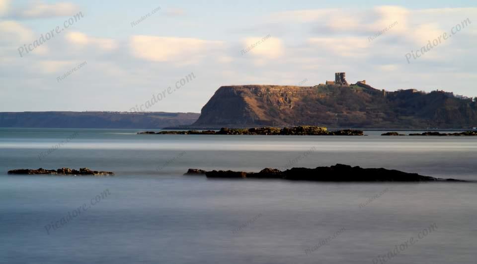 Castle Headland and milky sea Large Version