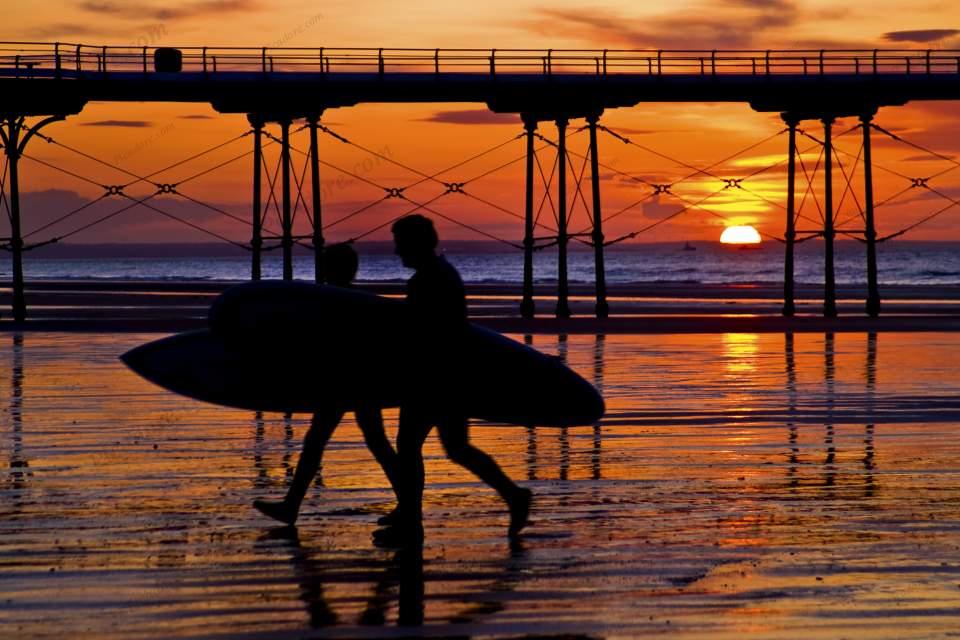 Surf till Sunset Large Version