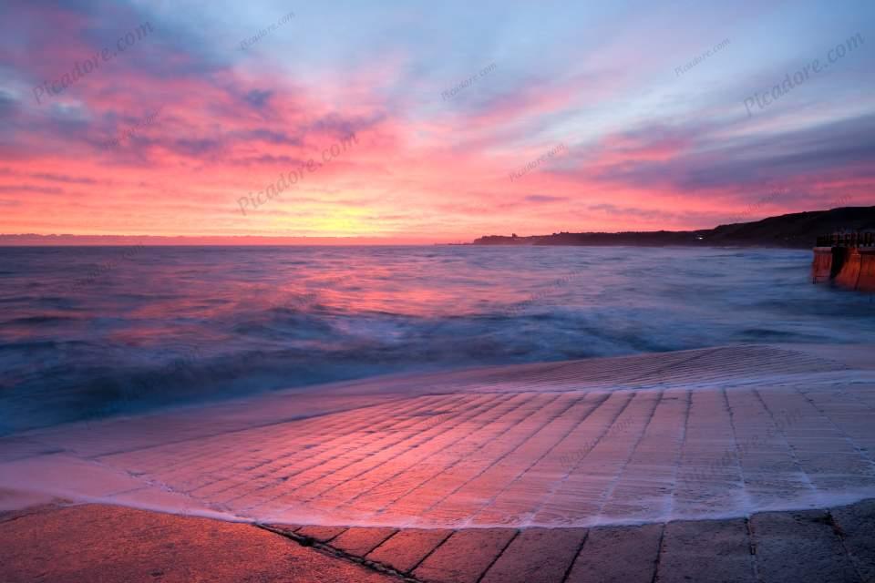 Sandsend Dawn (03678e-y) Large Version